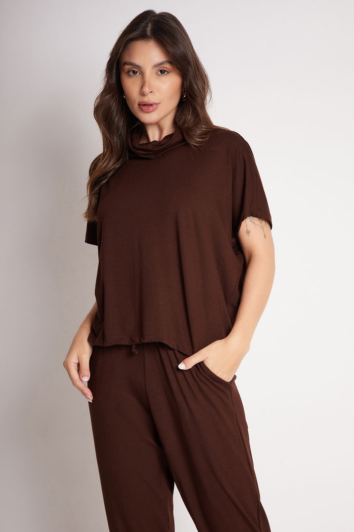 Blusa Nicole Café