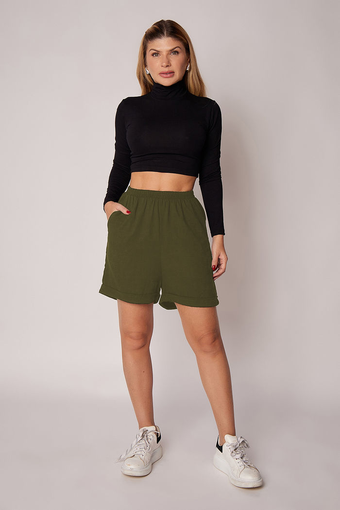 Short Leonor Olive