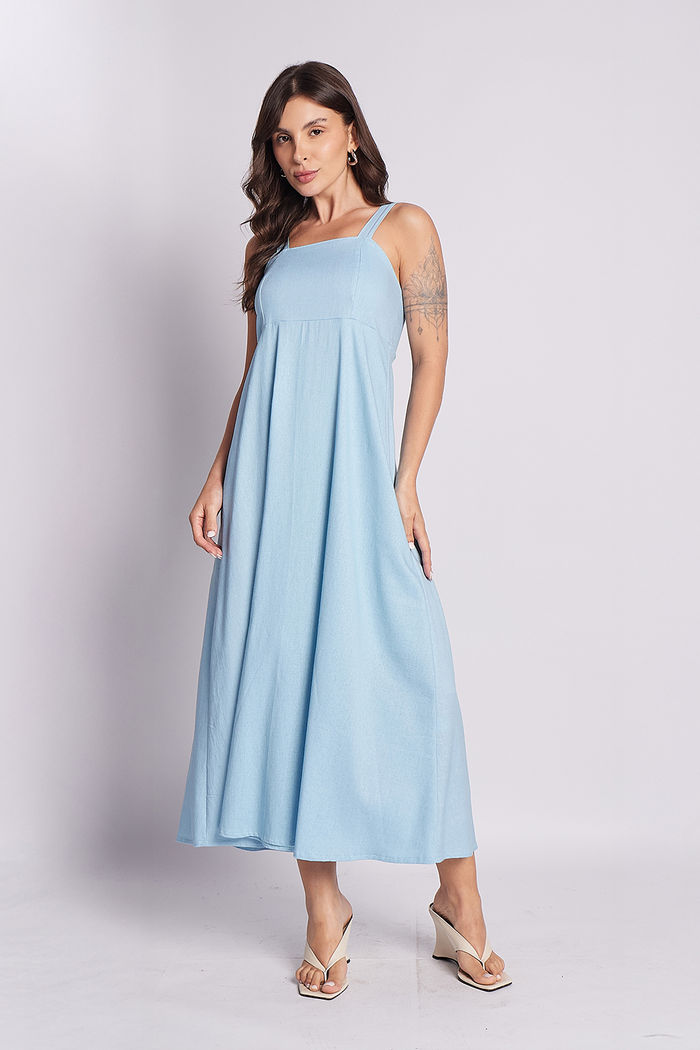 Vestido Irine Celeste