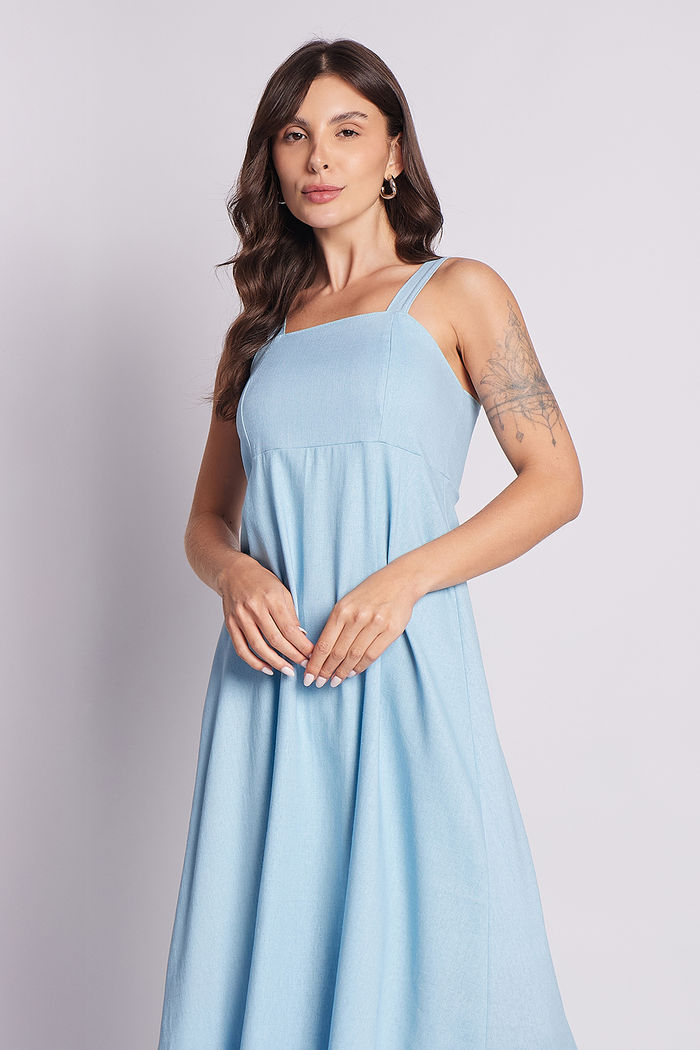 Vestido Irine Celeste