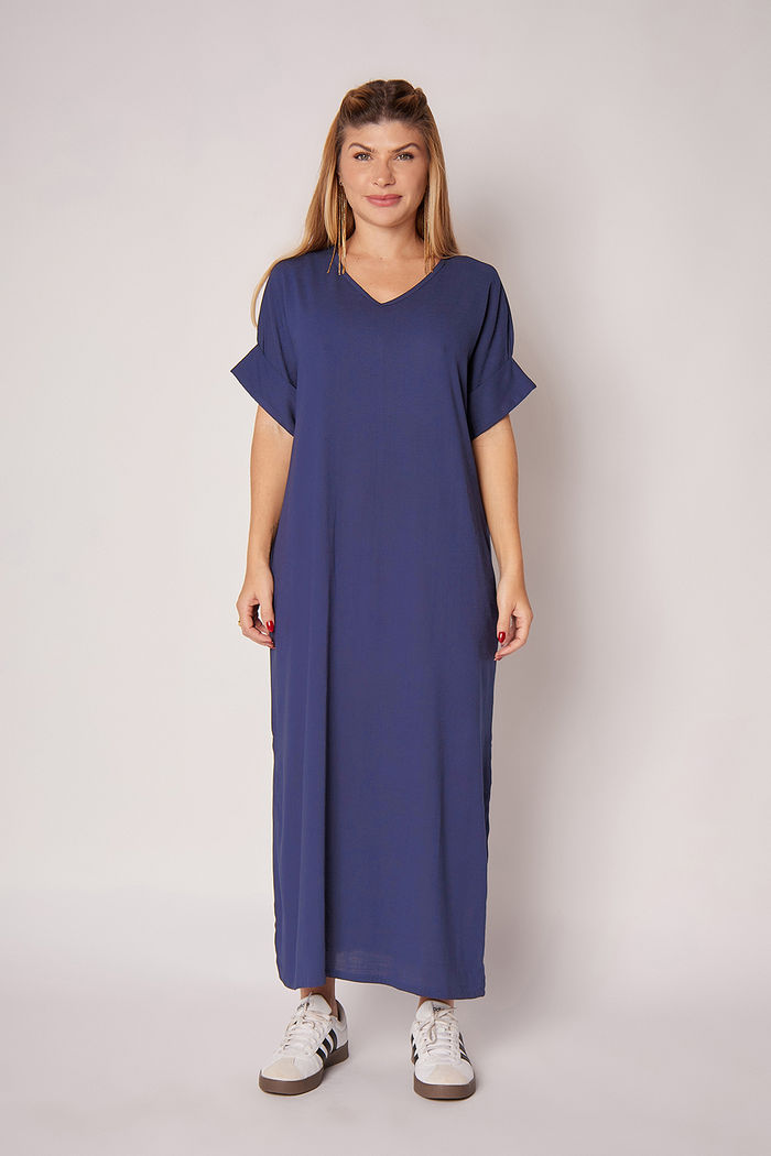 Vestido Elen Azul Marinho