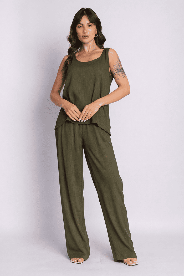 Calça Leonor Folha Seca