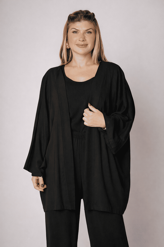 Kimono Aline Preto