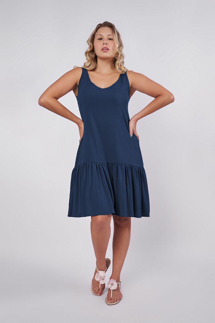 Vestido Jade Azul Marinho