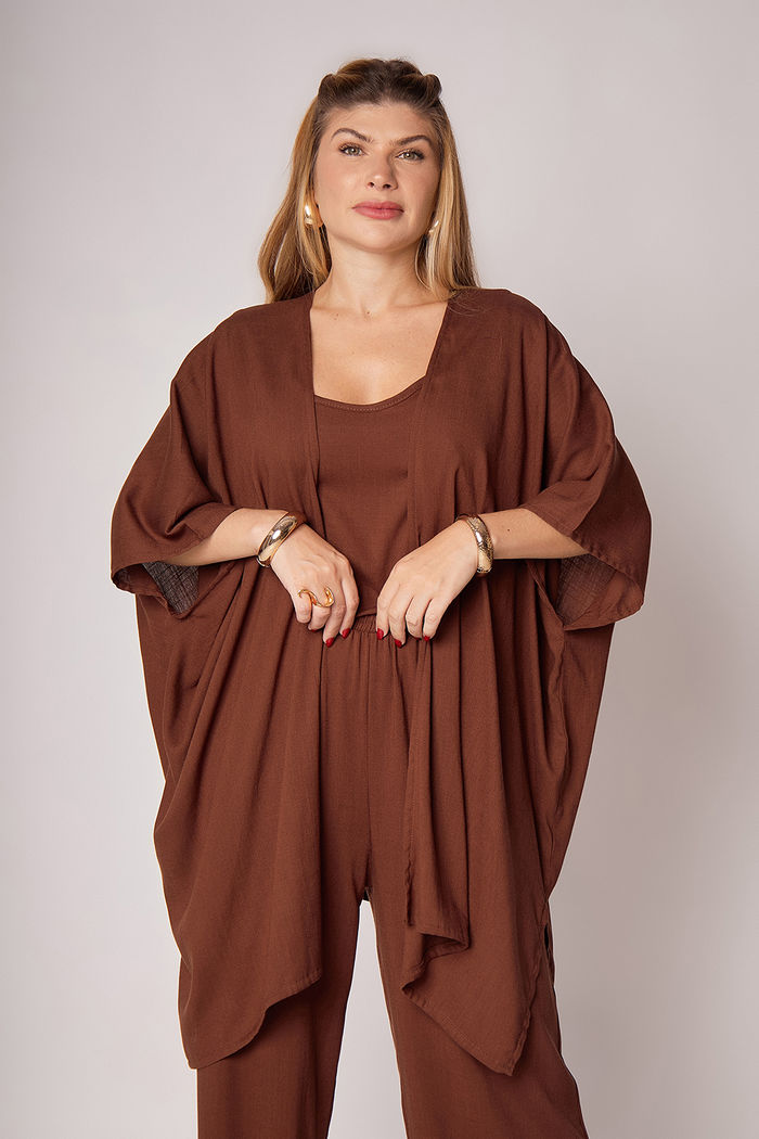 Kimono Eli Marrom