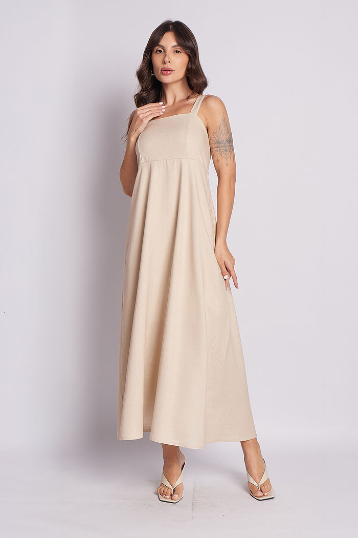 Vestido Irine Baunilha