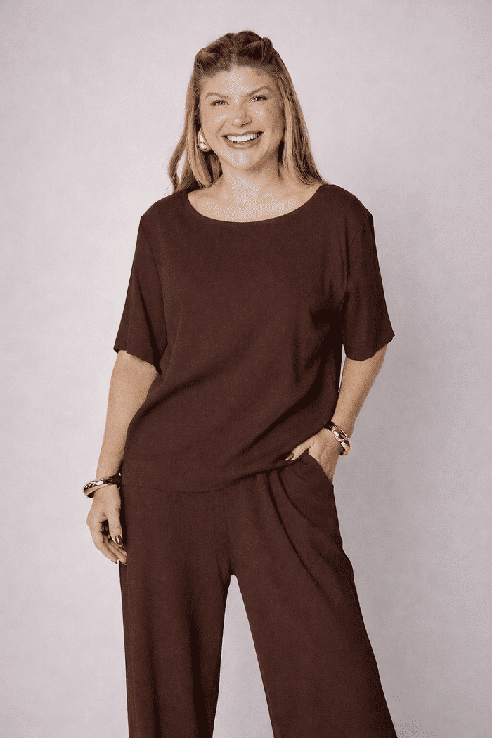 Blusa Chloe Chocolate