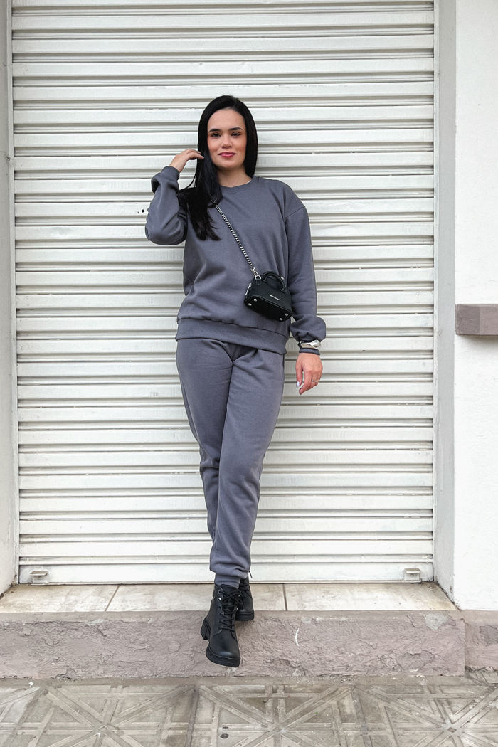 Conjunto Moletom Sofy - Cinza