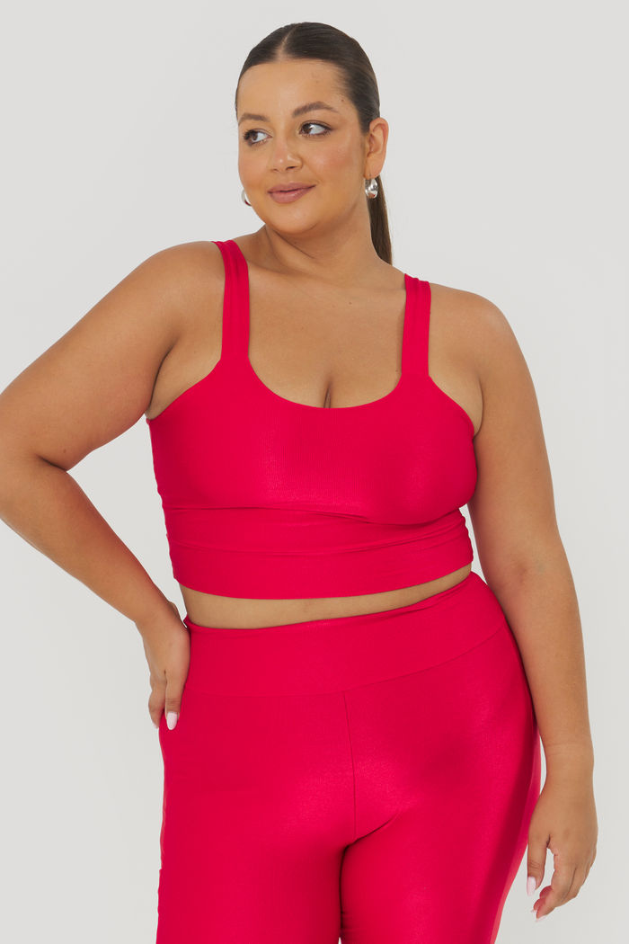 Top Esportivo Euforia Vermelho