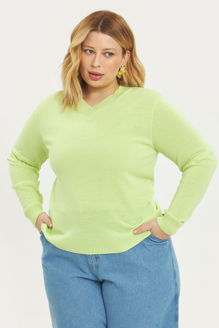 Blusa Manga Longa Tricô Alice Lima