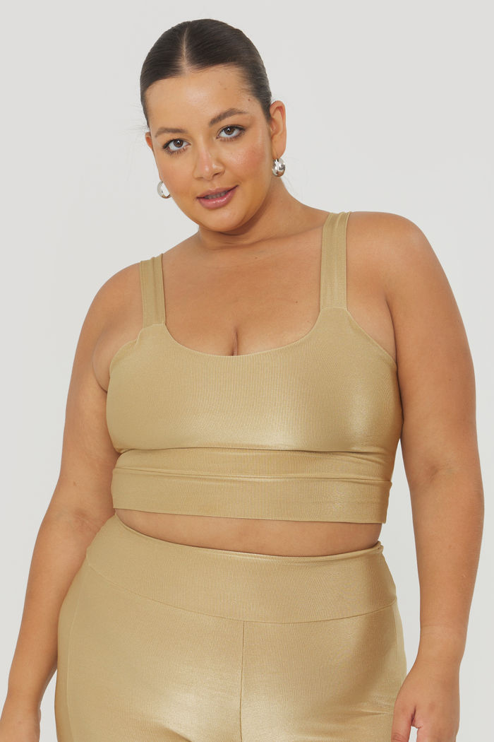 Top Esportivo Euforia Dourado