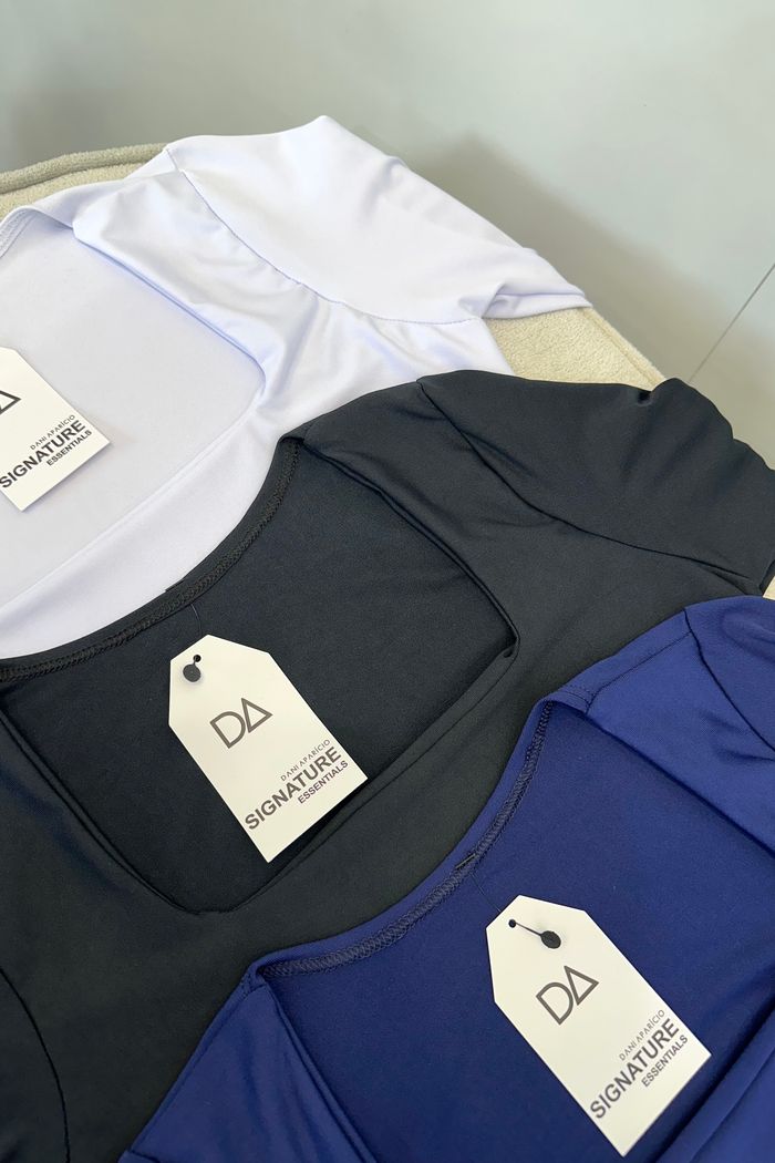 KIT 3 BODYS SUPLEX PREMIUM ATEMPORAL Branco / Preto / Marinho