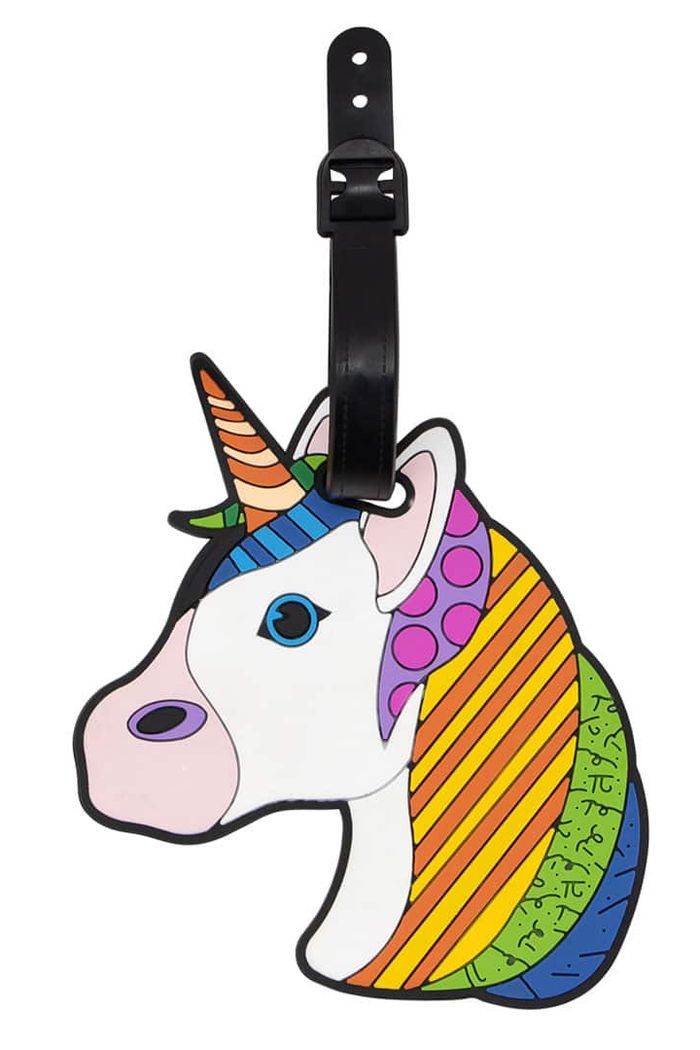 Tag Identificador de Bagagem para Malas de Viagem Emoji By Romero Unicornio