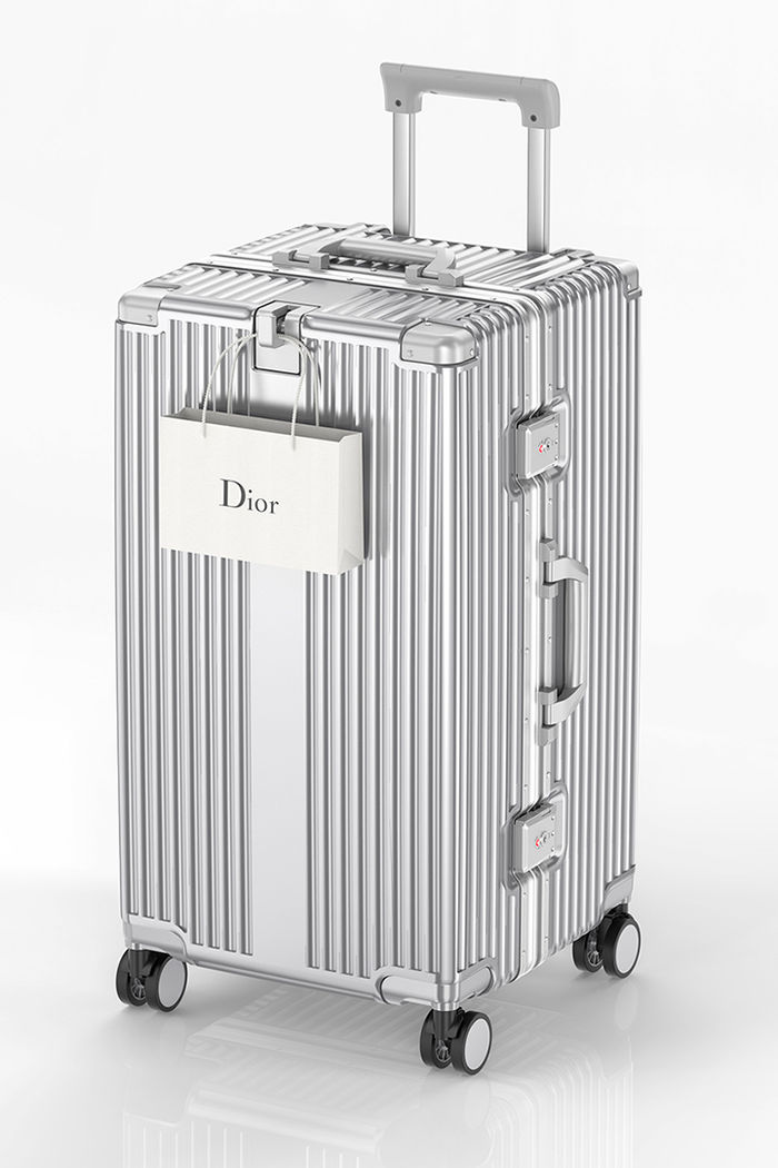 Mala de Viagem BAÚ Grande 32kg Policarbonato Holanda Maloa Prata