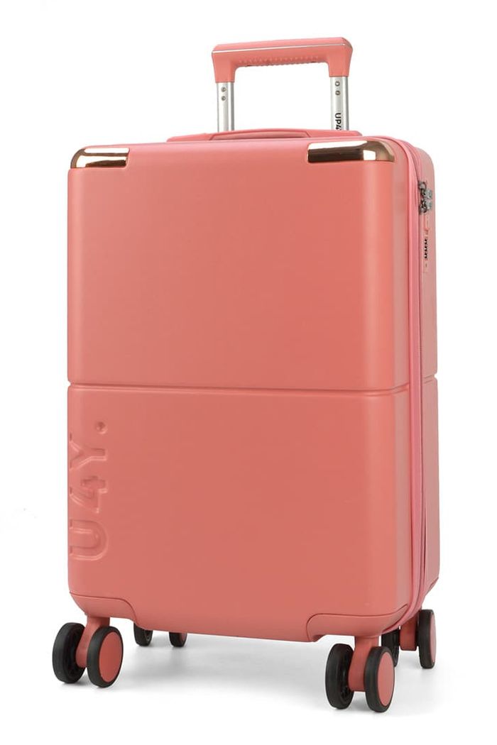 Mala de Viagem Pequena de Bordo 10kg com Expansor Katerini Rosa