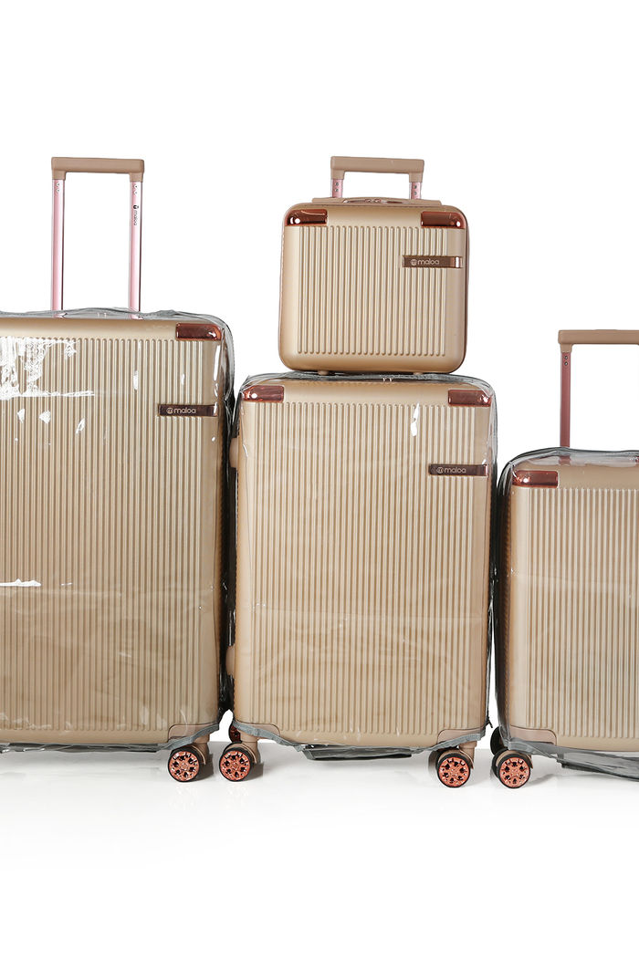 Compre Kit de Malas de Viagem 3 Peças e Frasqueira Croácia Fendi e Leve 3 Capas Transparentes Cinza