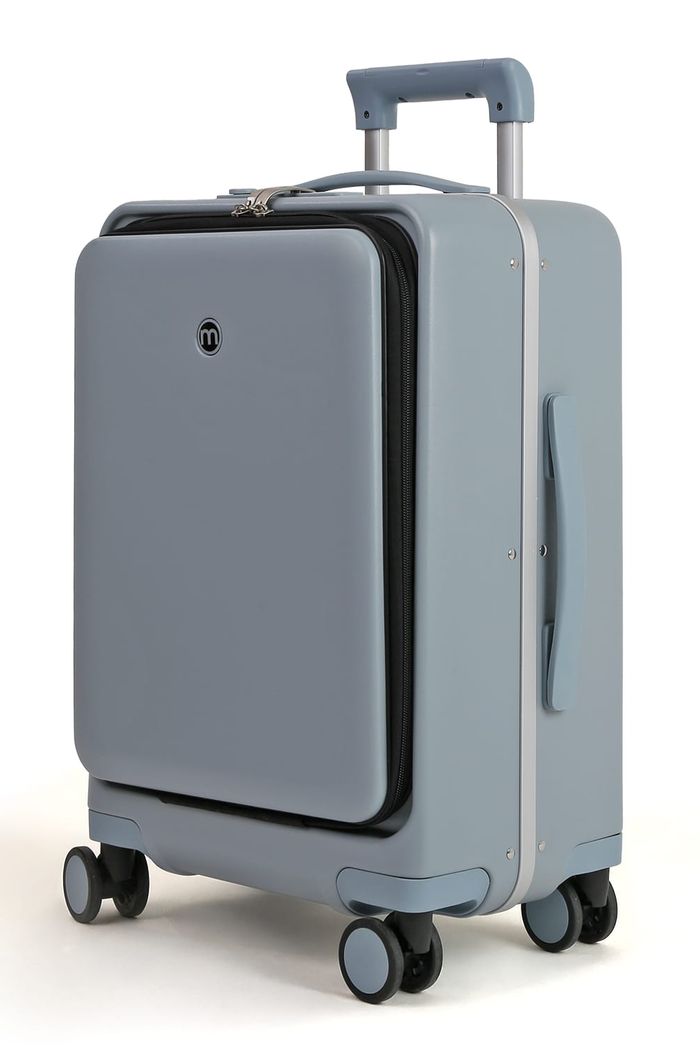 Mala de Viagem Pequena de Bordo 10 kg em Policarbonato Bélgica Maloa Azul