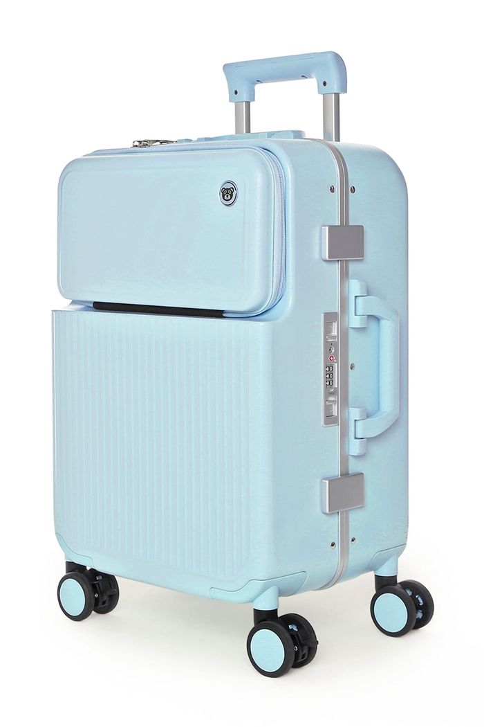 Mala de Viagem Pequena de Bordo 10 kg em Policarbonato Porto Maloa Azul