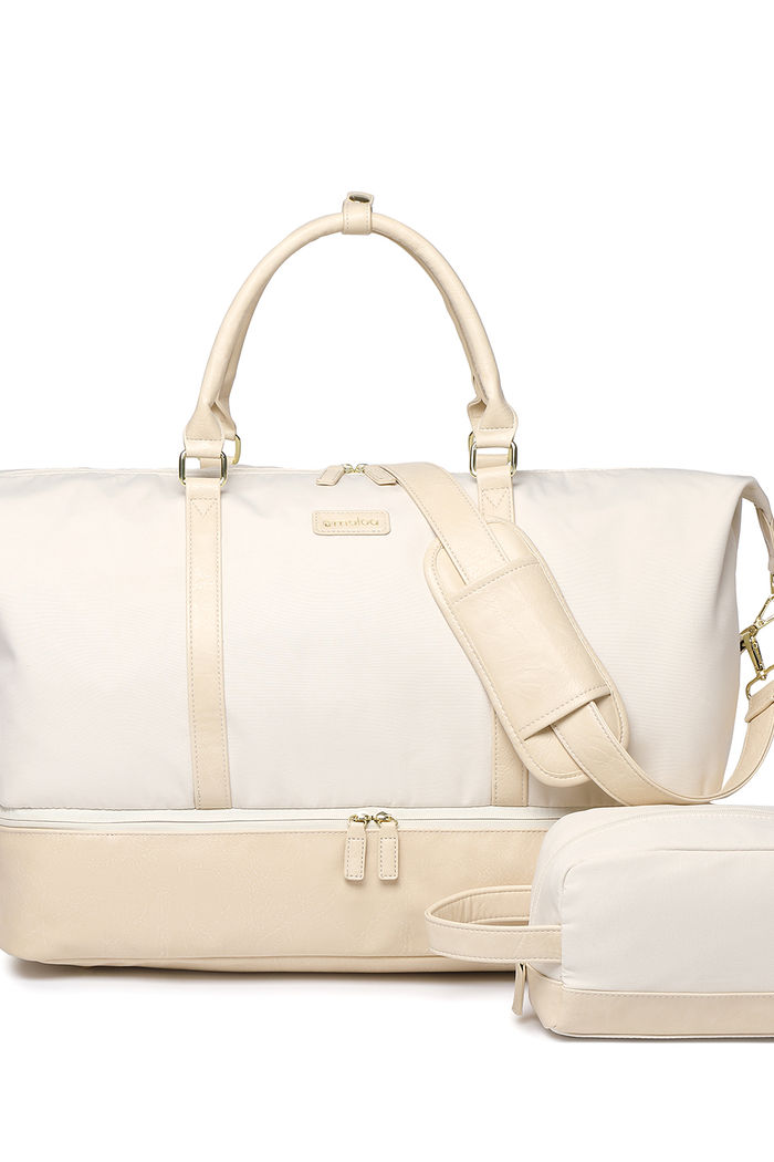 Bolsa de Viagem em Lona Weekend Maloa Bege