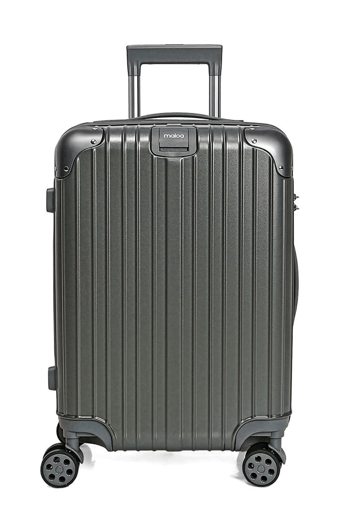 Mala de Viagem Média 23kg ABS Policarbonato com Expansor Brasil Maloa Chumbo