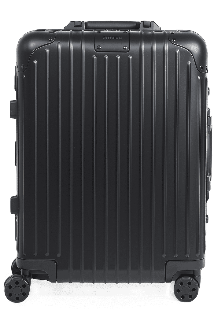 Mala de Viagem Pequena de Bordo 10 kg em Aluminio Dubai Maloa Preto