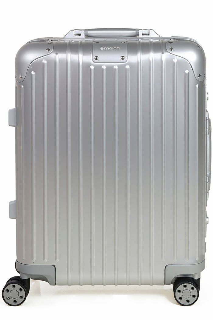 Mala de Viagem Pequena de Bordo 10 kg em Aluminio Dubai Maloa Prata