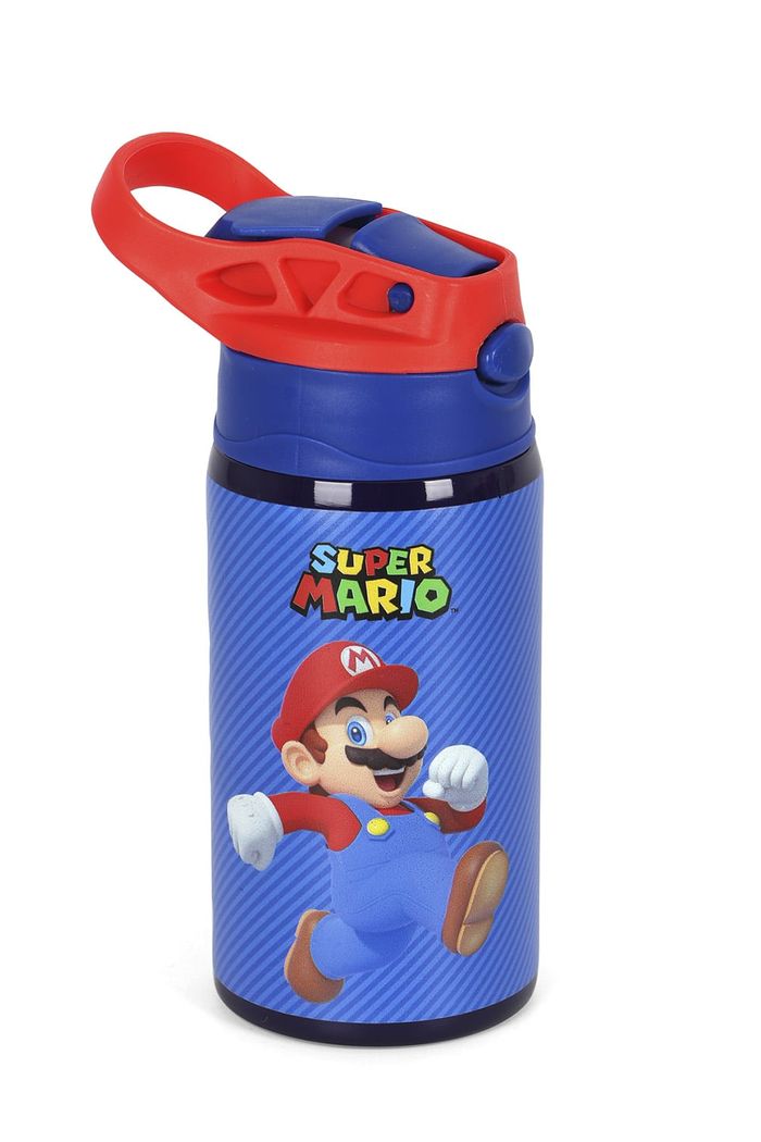 Garrafa de Água em Aço Inoxidável 500ml Super Mario Azul