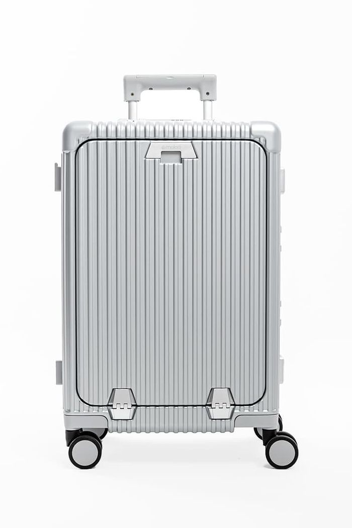 Mala de Viagem Pequena de Bordo 10 kg Policarbonato Suécia Maloa Prata