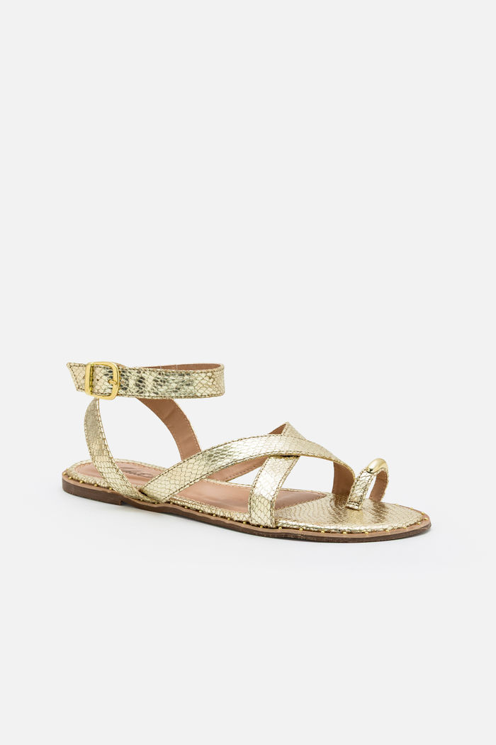 Rasteira Estilosa com Dedão Ouro