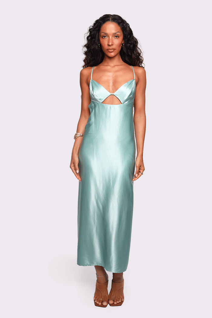 vestido luna verde água mundo lolita