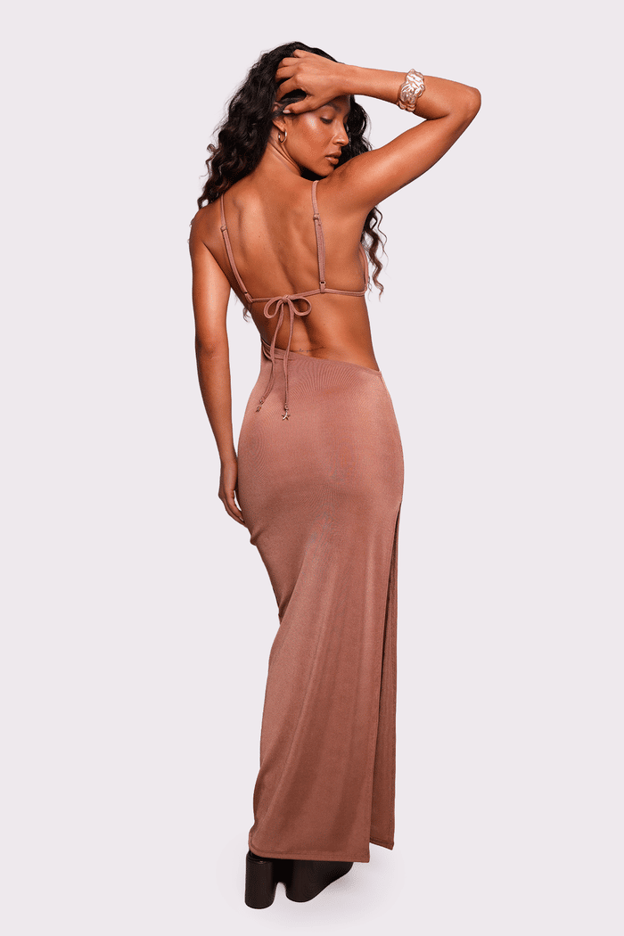 vestido marrom claro kini top mundo lolita