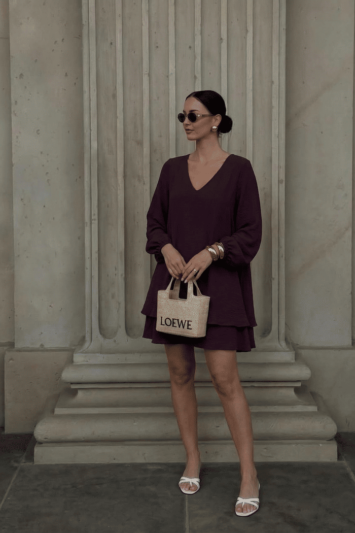 VESTIDO DUPLO MANGA LONGA - FIGO