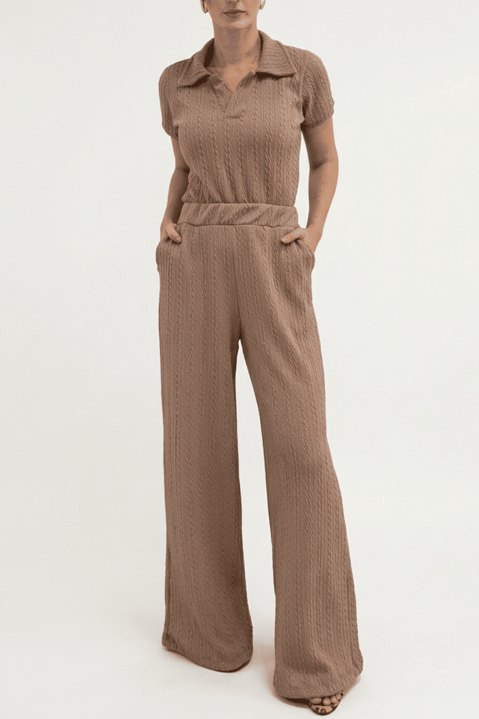 CONJUNTO POLO TRAMA NUDE