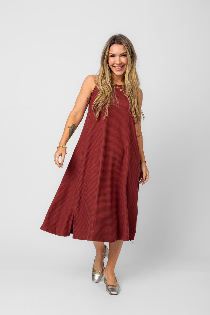 VESTIDO LAGUNA MARSALA