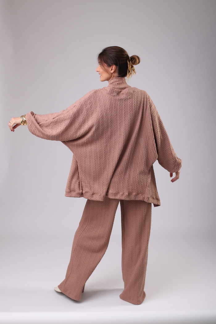 CARDIGAN TRAMA NUDE