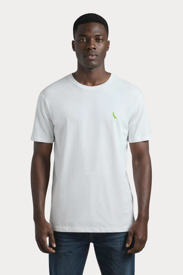 Camiseta Reserva Kit Gift Pica-Pau Verde Neon Regular Branca
