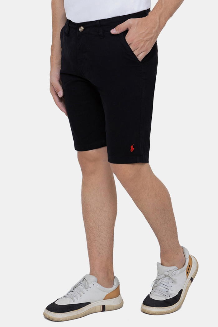 Bermuda Sarja Ralph Lauren Masculino Slim Stretch Preto