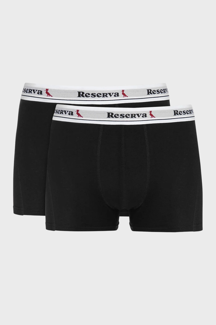 Kit 2 Cuecas Boxer Basica Reserva Preta Kit 2 Cuecas Boxer Basica Reserva Preta