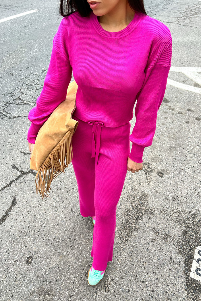 Conjunto de Retilínea Angelina Rosa - Mini Moni