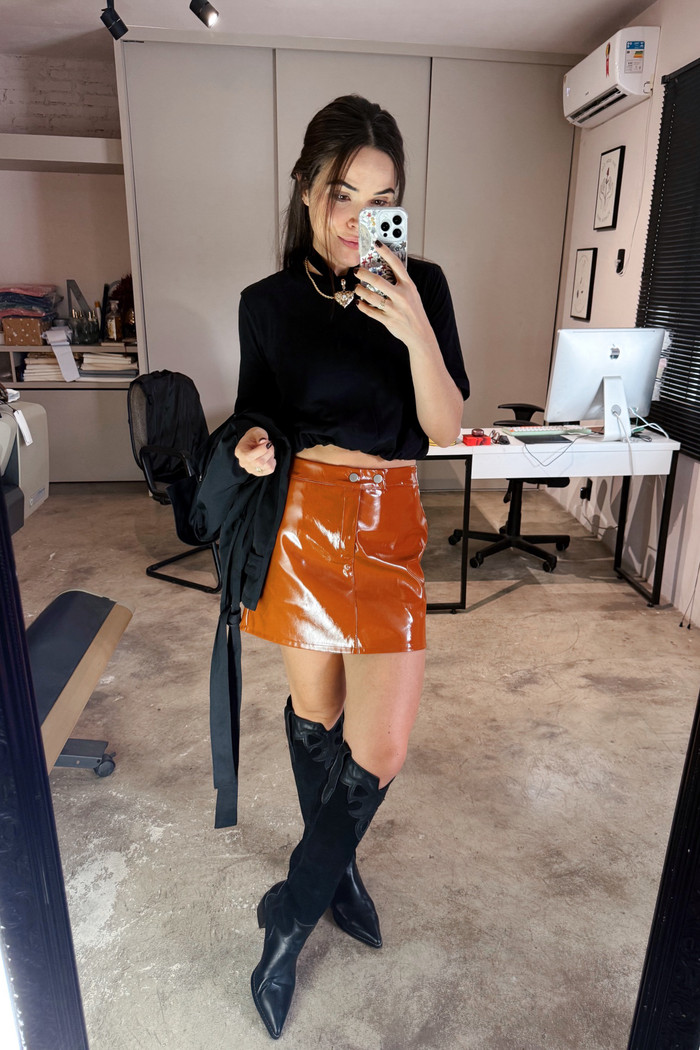 Saia Vinil Carvalho Paulinha - Mini Moni