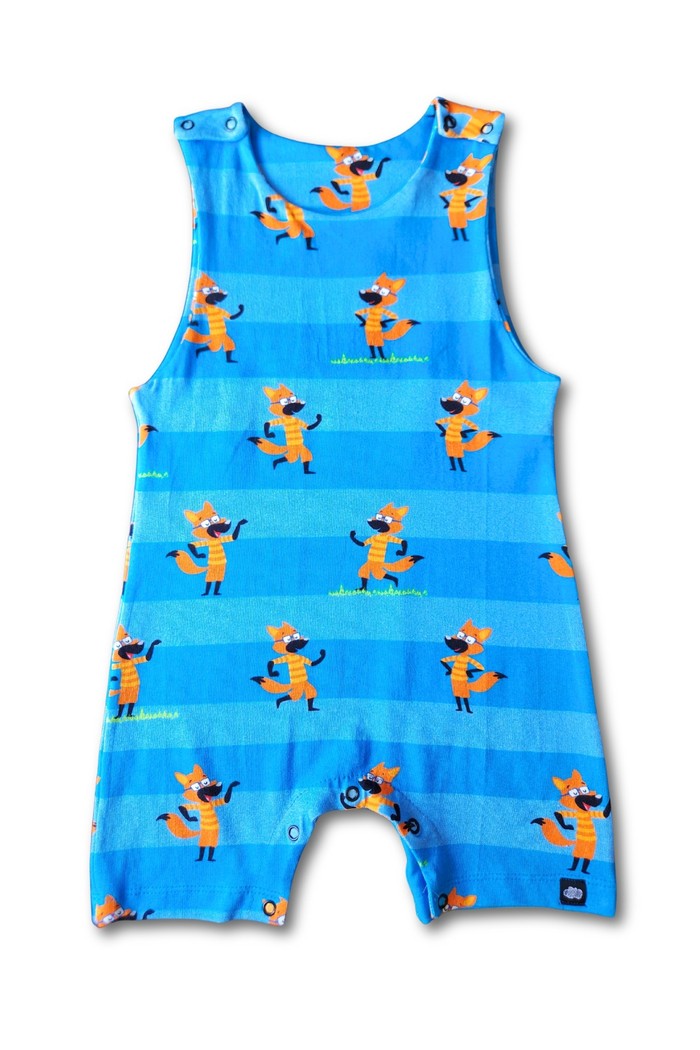 Macacão Infantil Curto Manga Regata Algodão Confortável Seu Lobo