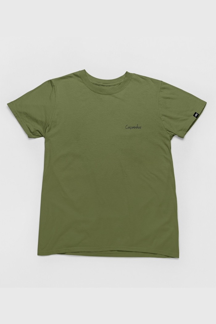 Camiseta Cotton Básica Toque macio e confortável Verde Promocional