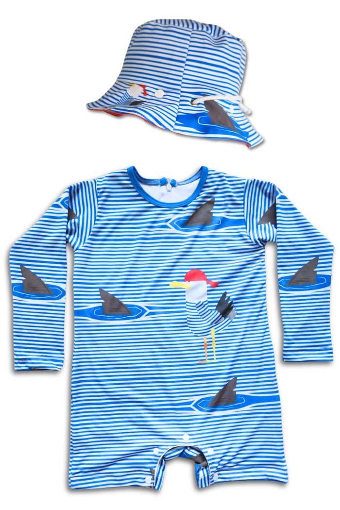 Kit Macacão e Chapéu Gaivota Danger