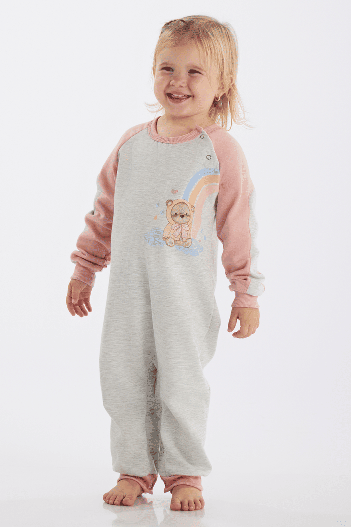 MACAQUINHO MANGA LONGA EM MOLETINHO UNISSEX 