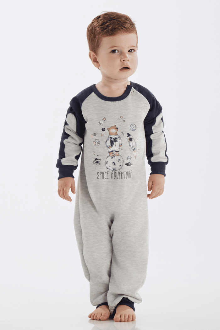 MACAQUINHO MANGA LONGA EM MOLETINHO UNISSEX 