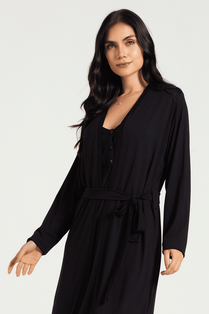 PENHOAR MANGA LONGA EM VISCOLYCRA FEMININO 