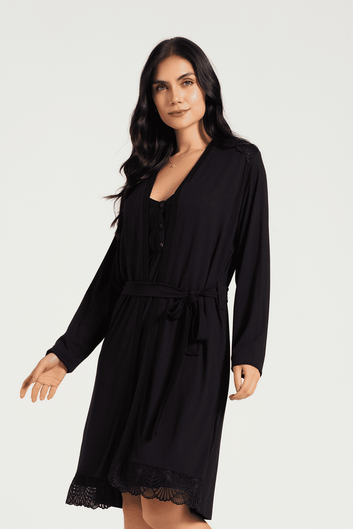 PENHOAR MANGA LONGA EM VISCOLYCRA FEMININO 