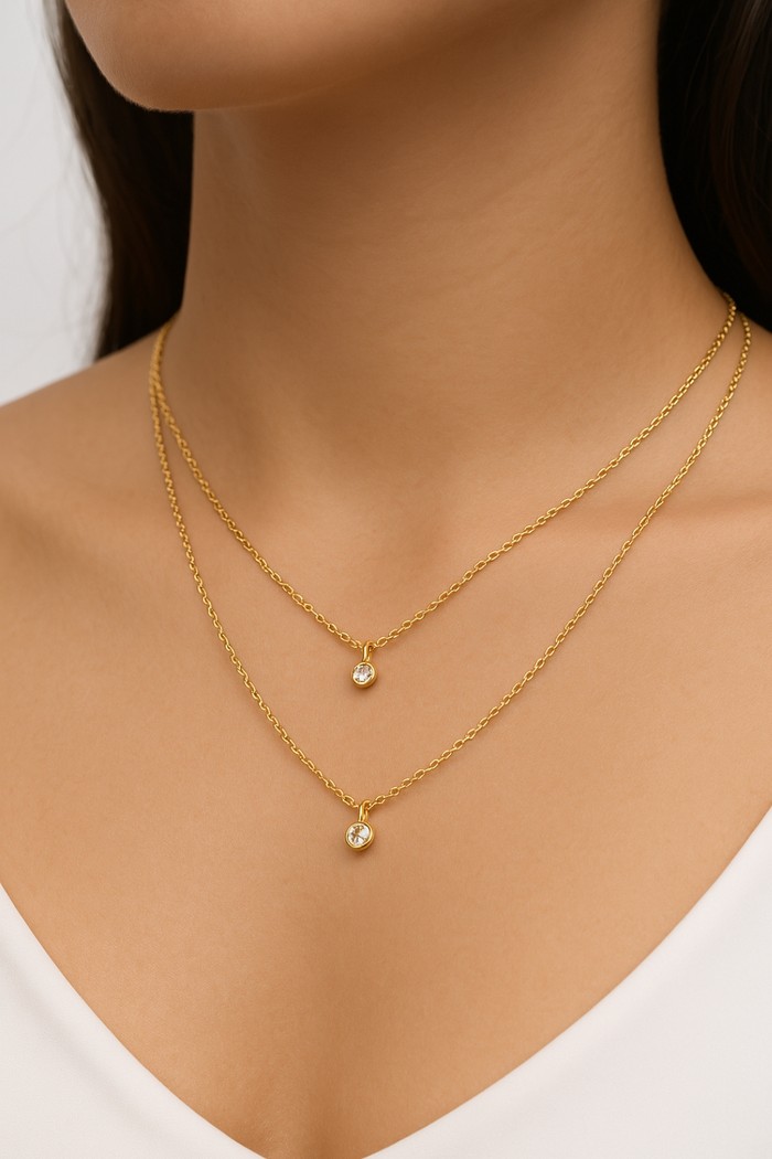 Colar Ponto de Luz | Ouro 18k