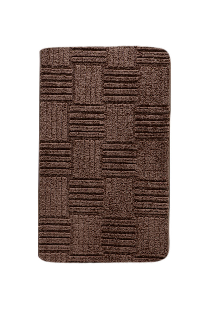 Tapete Banheiro Flufy Microfibra Antiderrapante 45x65 - Marrom