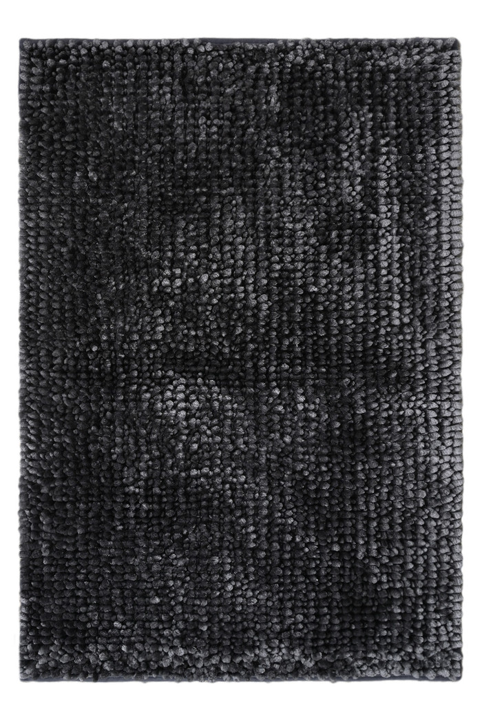 Tapete Banheiro Antiderrapante Luna 50x80 Cinza Chumbo